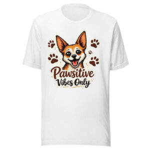 Pawsitive Vibes Only – Dog Lover Unisex T-Shirt
