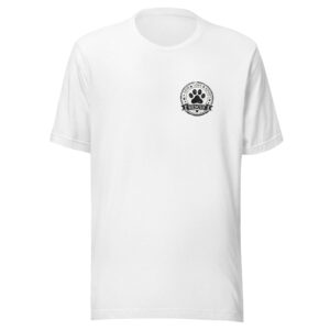 s Minimal Paw Badge – Unisex Pet Lover T-Shirt